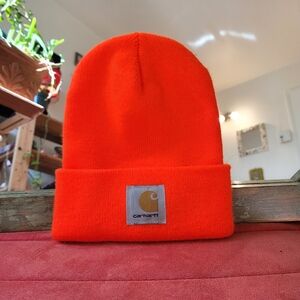 Carhartt Neon Orange Acrylic Knit Beanie